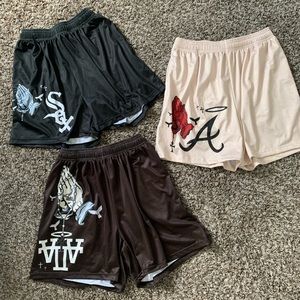THREE PAIRS of Asap Culture Basketball Style Shorts
